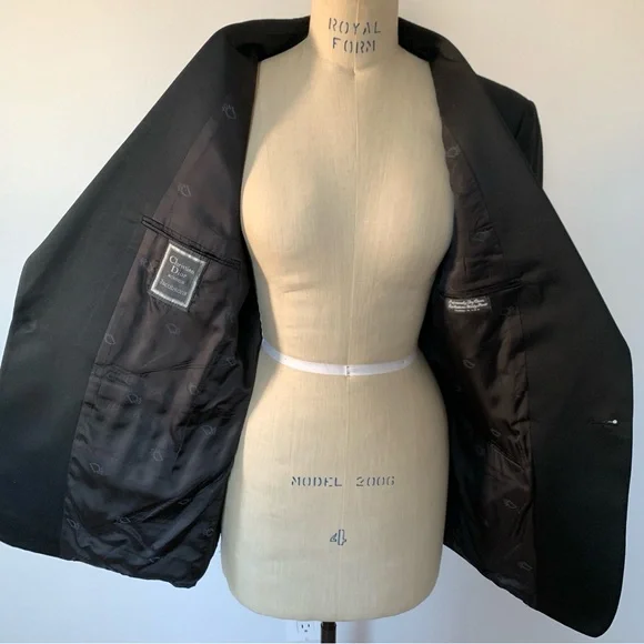 Christian Dior Monsieur Black Evening Jacket Satin Lapels - Picture 8 of 12